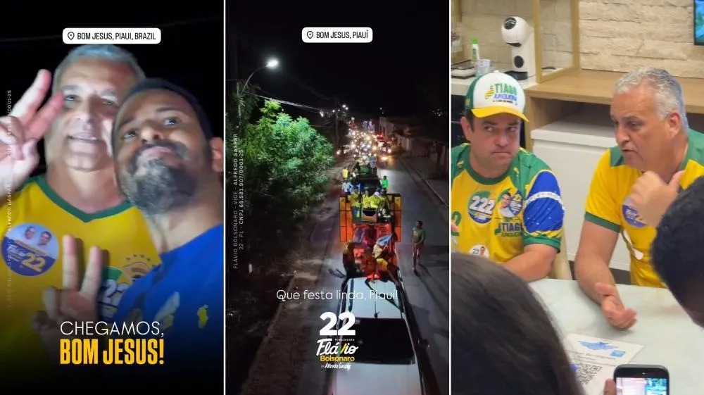 Candidato a vice-presidente de Bolsonaro, Alfredo Gaspar participa de carreata em Bom Jesus